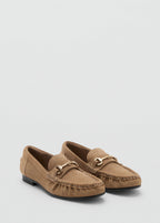 Mocassins En Daim À Boucle