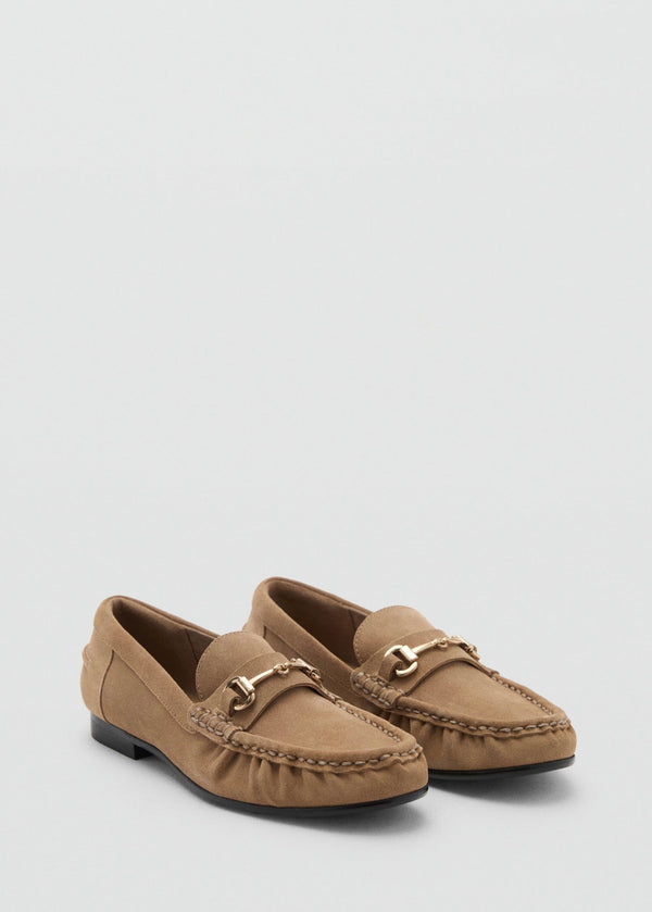Mocassins En Daim À Boucle