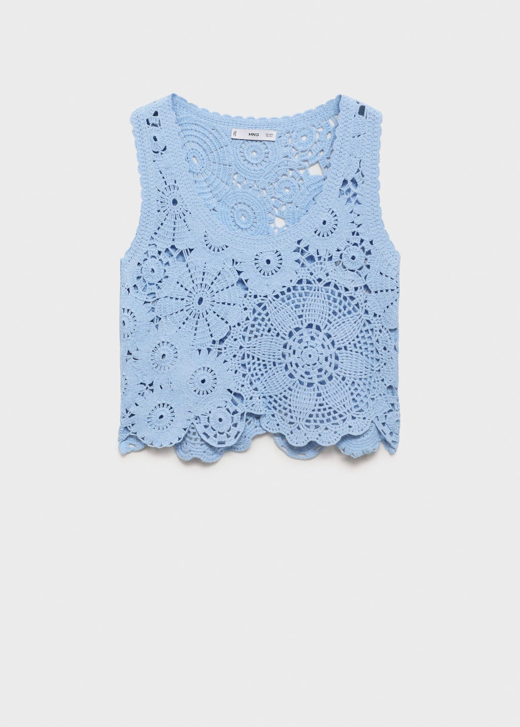 Top Crochet Fleurs