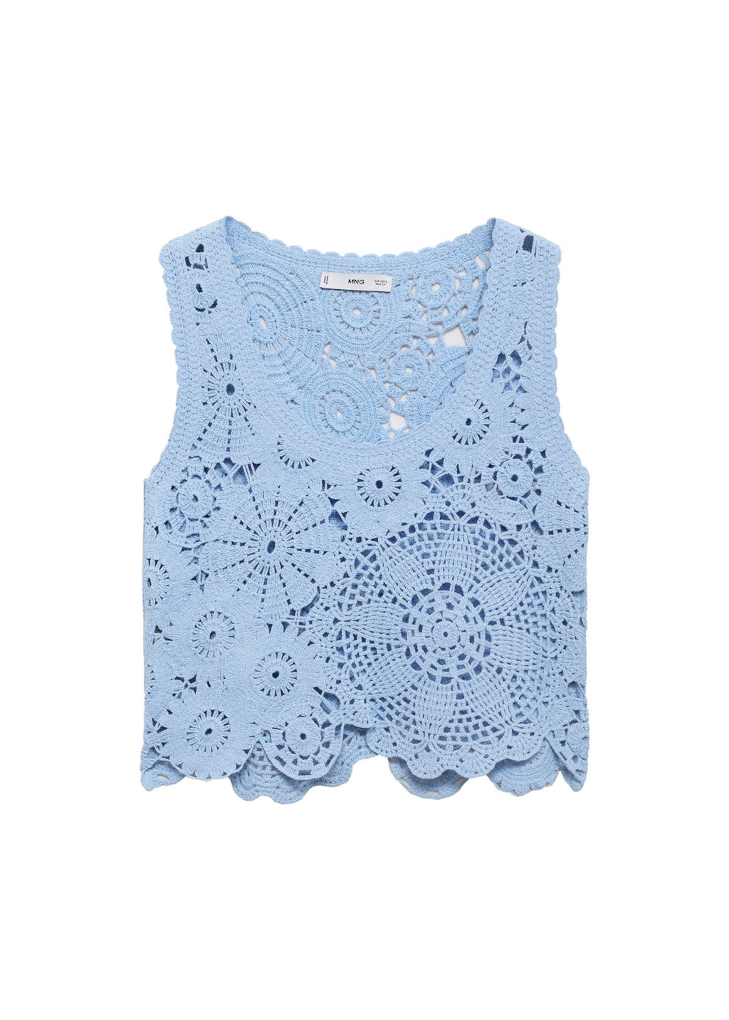 Top Crochet Fleurs