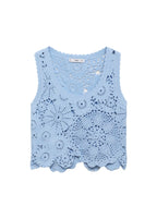 Top Crochet Fleurs