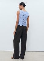 Top Crochet Fleurs