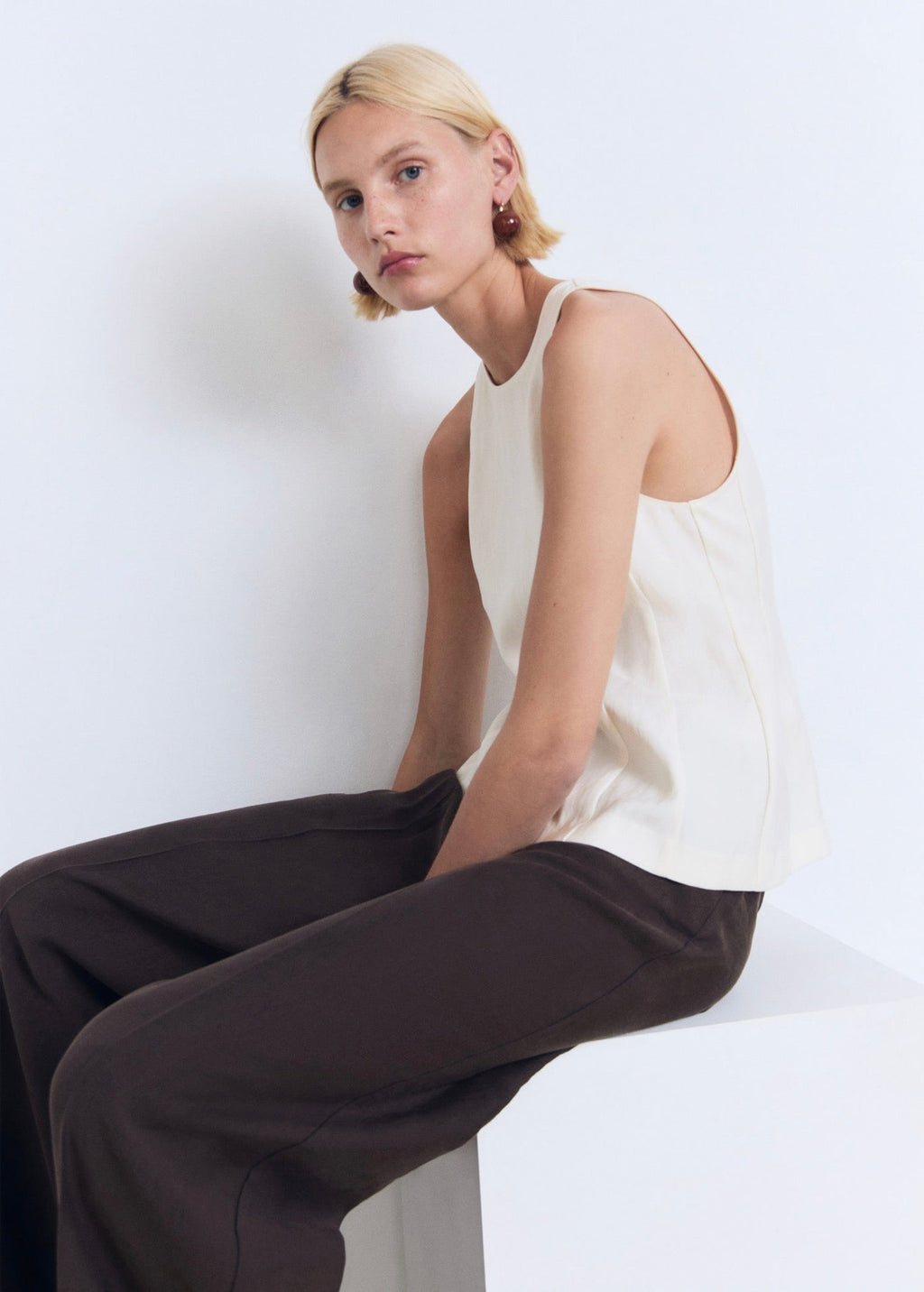 Blouse Emmanchures Américaines Ajustée