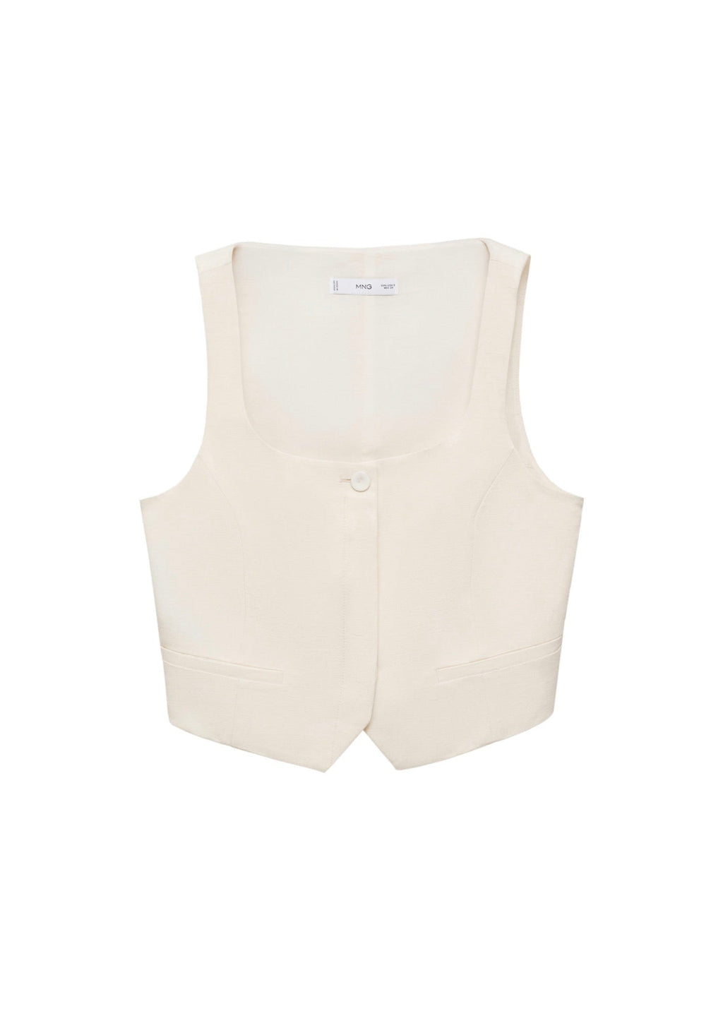 Gilet De Costume Lin Mélangé