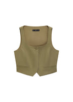 Gilet De Costume Lin Mélangé