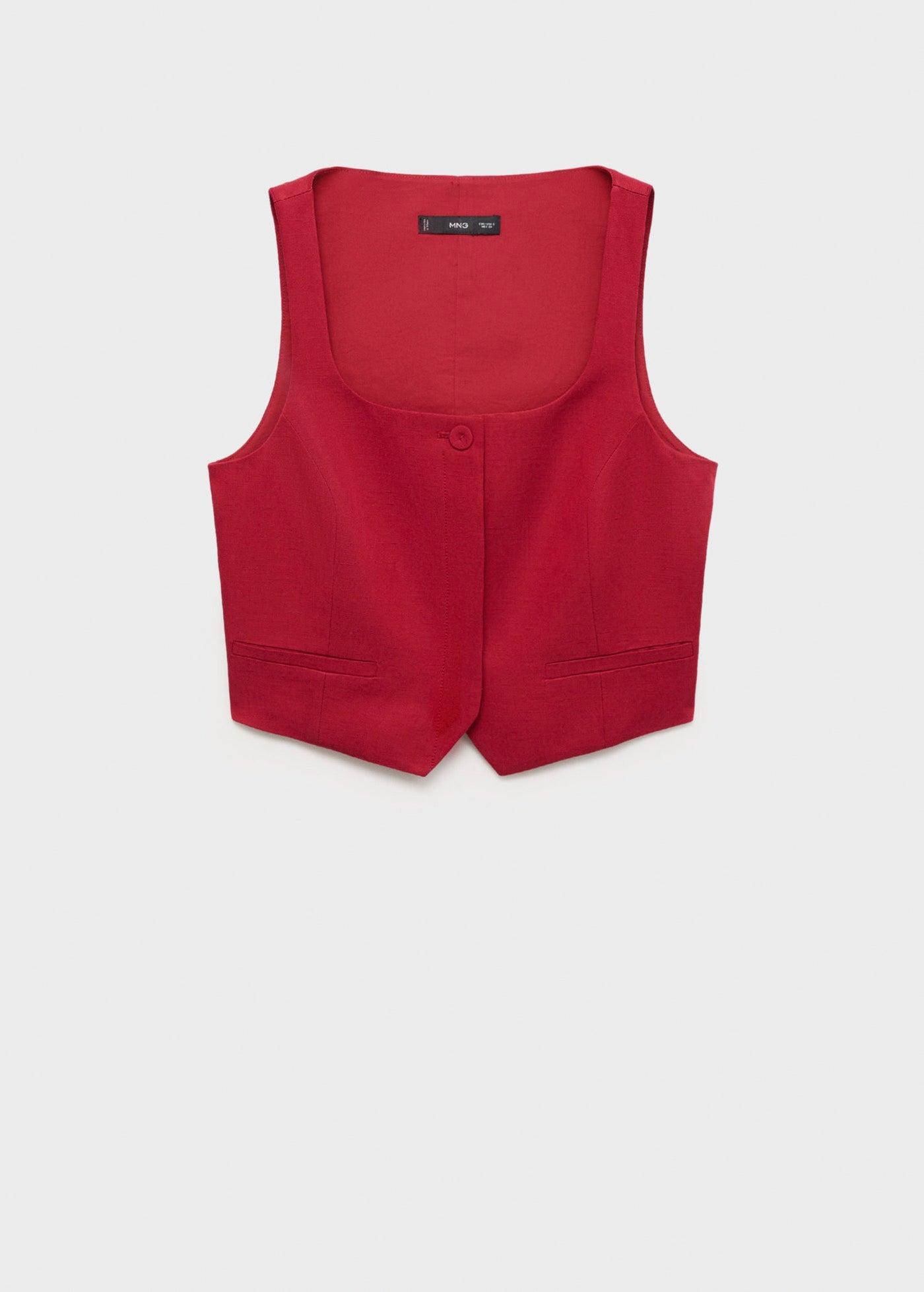 Gilet De Costume Lin Mélangé