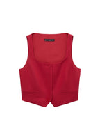 Gilet De Costume Lin Mélangé