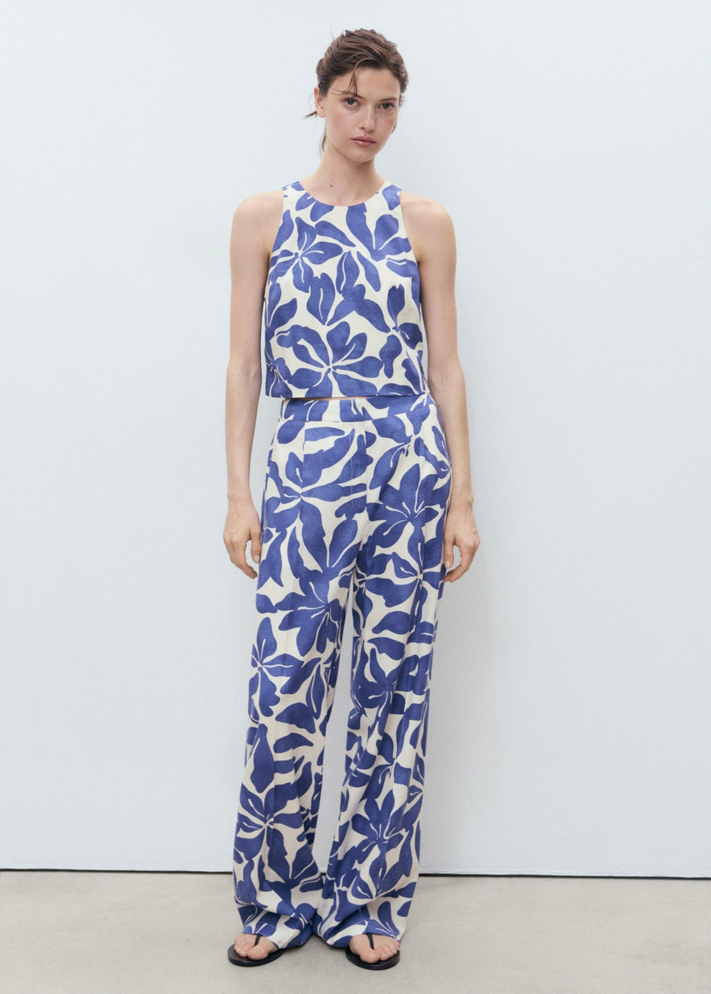 Pantalon Lin Mélange Imprimé