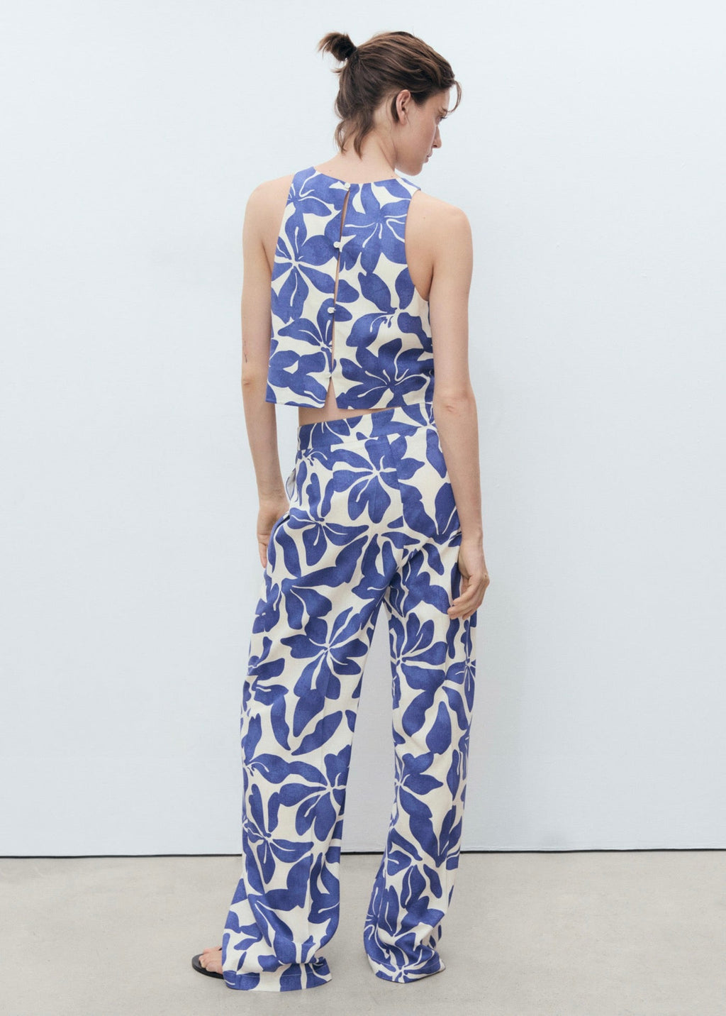 Pantalon Lin Mélange Imprimé