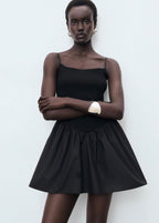 Robe Combinée À Fronces