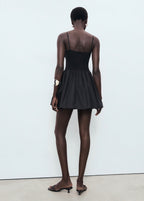 Robe Combinée À Fronces