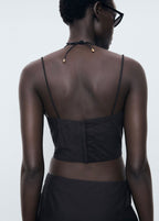 Crop Top Brodé