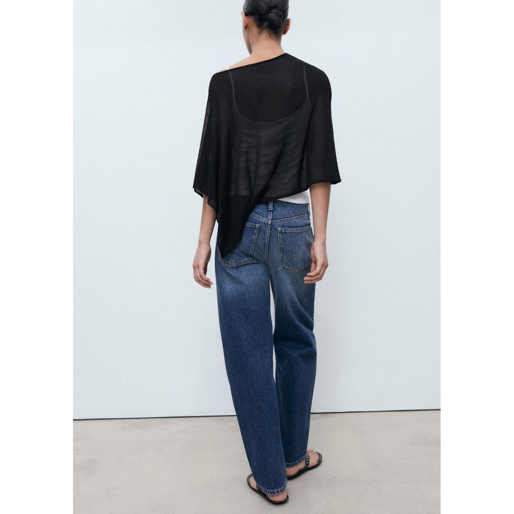 Cape En Maille Asymétrique