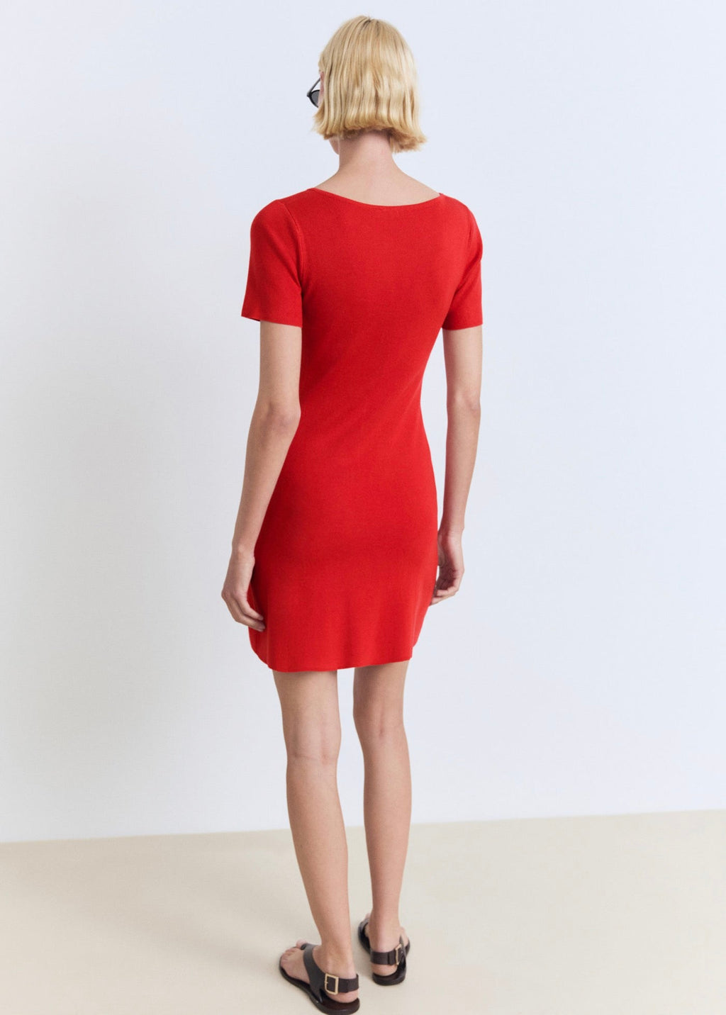 Robe En Maille Décolleté