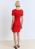 Robe En Maille Décolleté