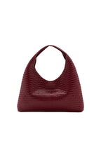 Sac Porté Épaule Cuir Tressé Moyen