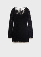 Robe Crochet Décolletée Dans Le Dos