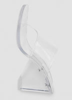 Sandales Semi-Transparentes En Vinyle À Talons Compensés