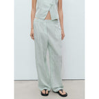 Pantalon Fluide À Rayures