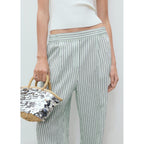 Pantalon Fluide À Rayures