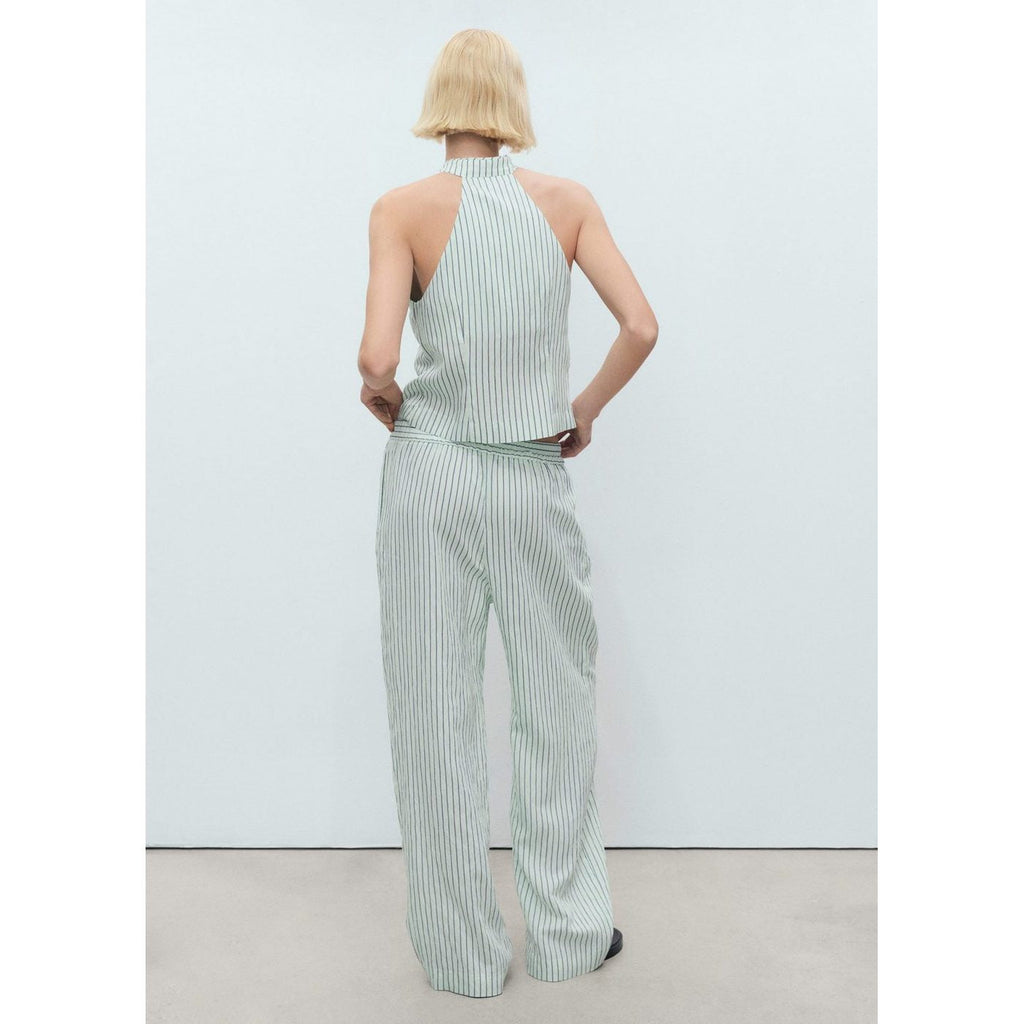Pantalon Fluide À Rayures