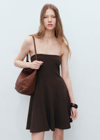 Robe Bustier À Plis Plats