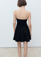 Robe Bustier À Plis Plats