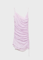 Robe Froncée Finition Satinée