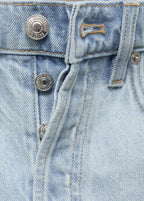 Short En Jean Bas Effiloché