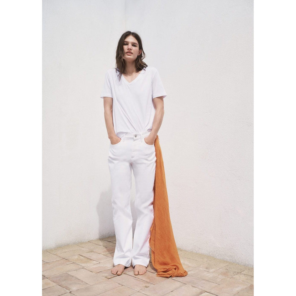 T-Shirt Coton Col En V