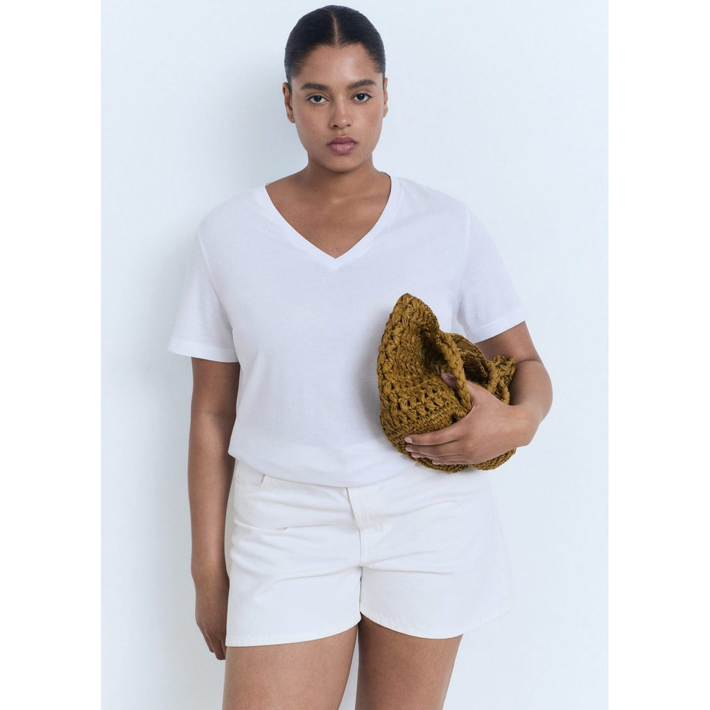 T-Shirt Coton Col En V
