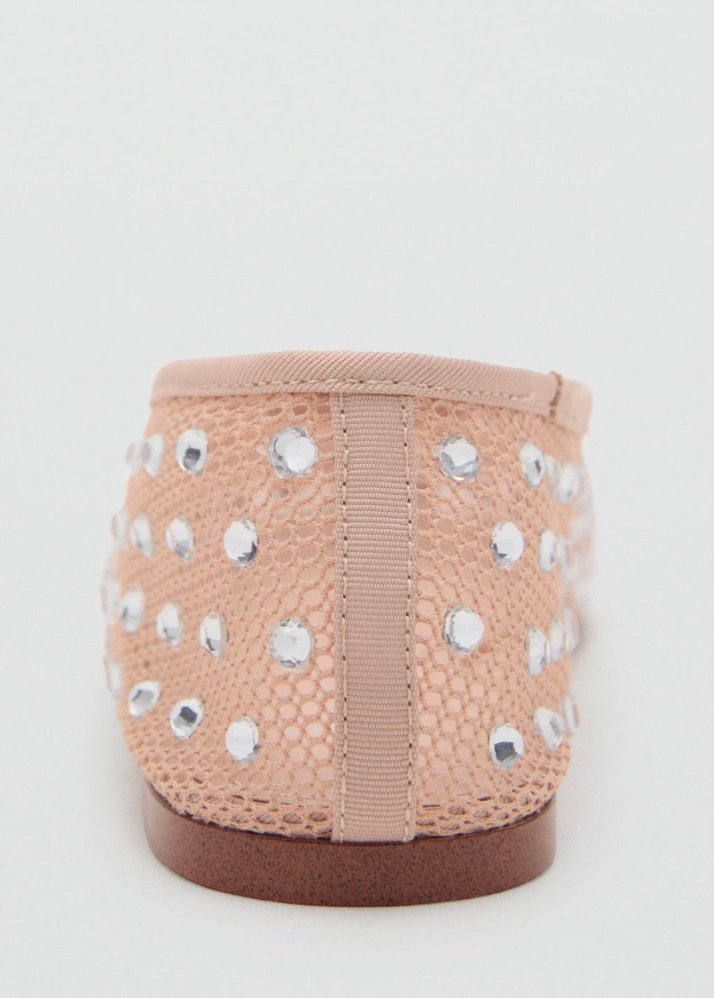 Ballerines En Maille Filet À Strass
