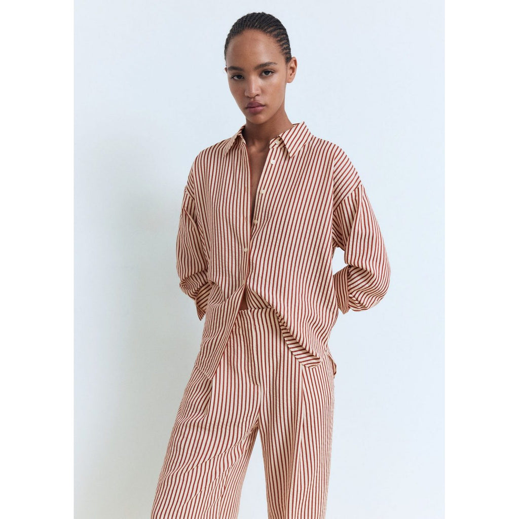 Pantalon Rayures Pinces