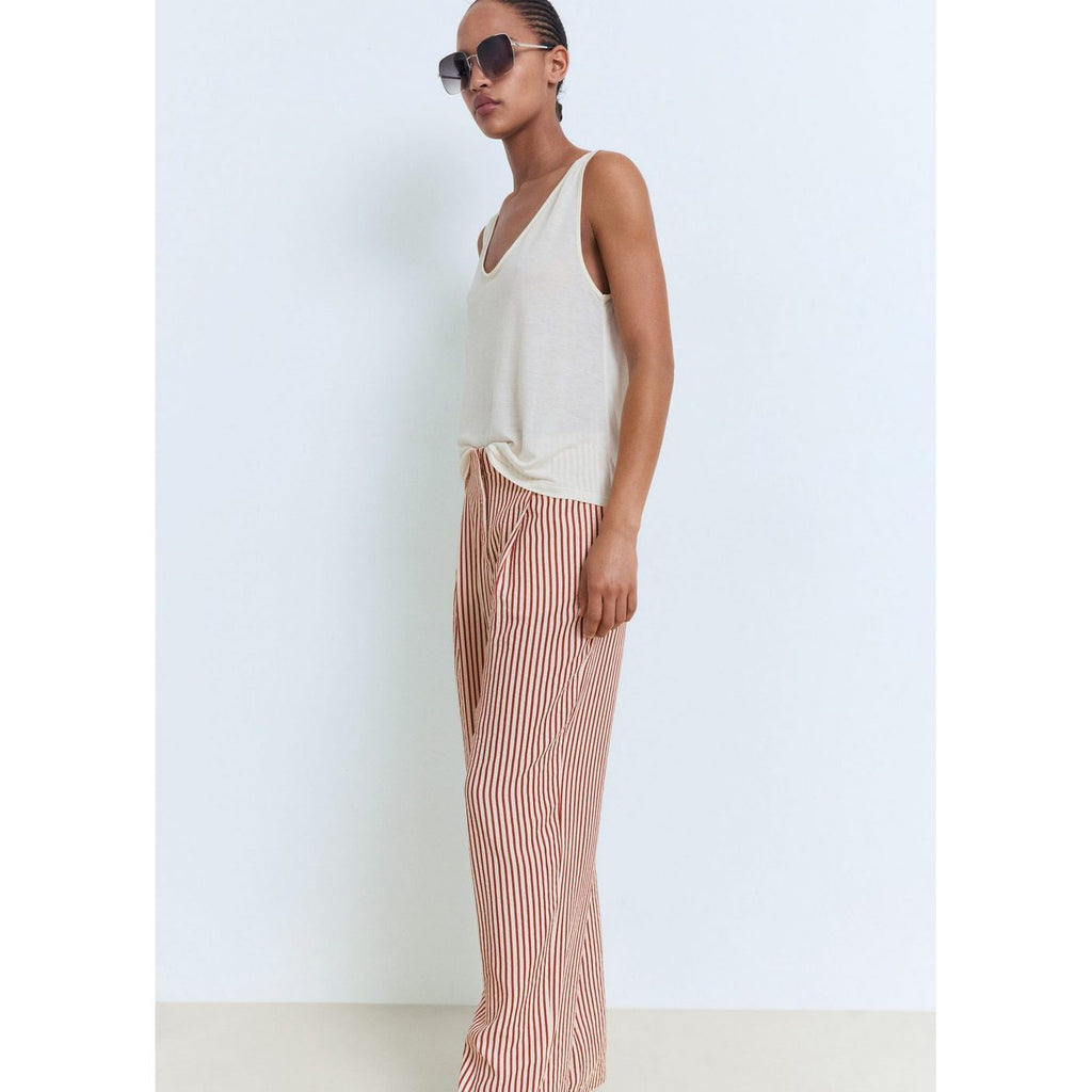 Pantalon Rayures Pinces