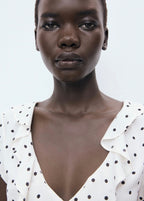 Blouse Pois Volant