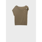 Pull En Maille Fine Avec Détails Métalliques
