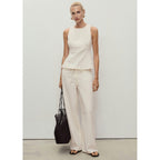 Pantalón Denim Wide Leg Cinturón