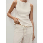 Pantalón Denim Wide Leg Cinturón