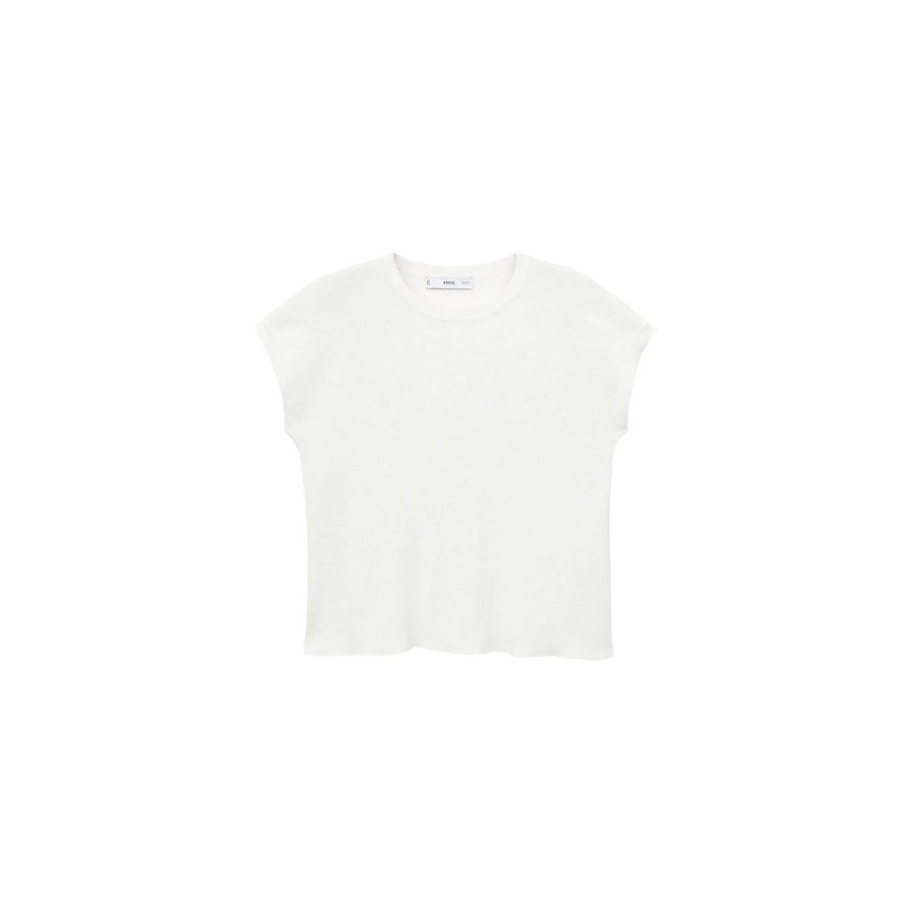 Pull En Maille De Coton Manches Courtes