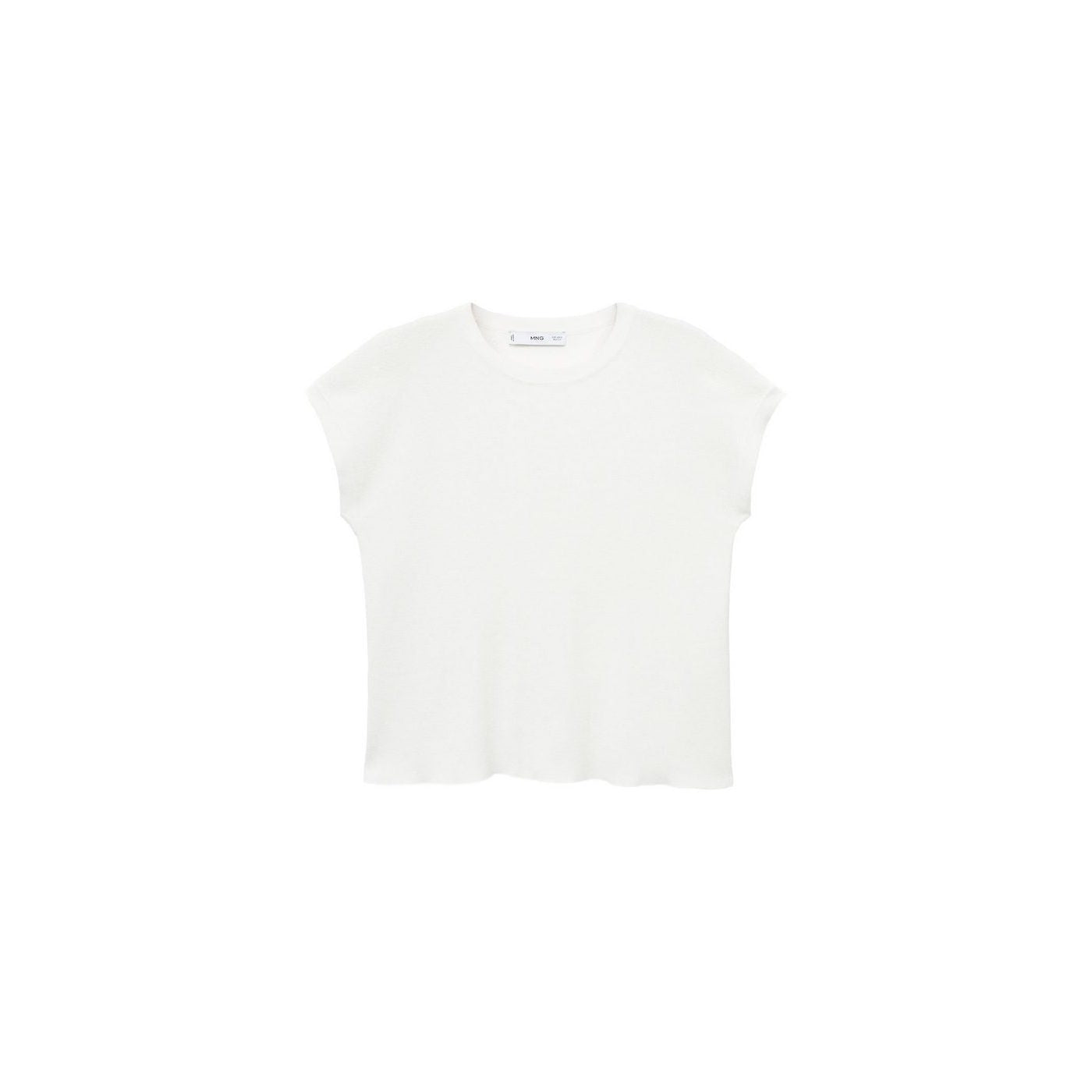 Pull En Maille De Coton Manches Courtes