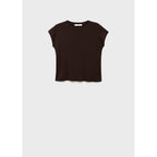 Pull En Maille De Coton Manches Courtes