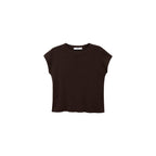 Pull En Maille De Coton Manches Courtes
