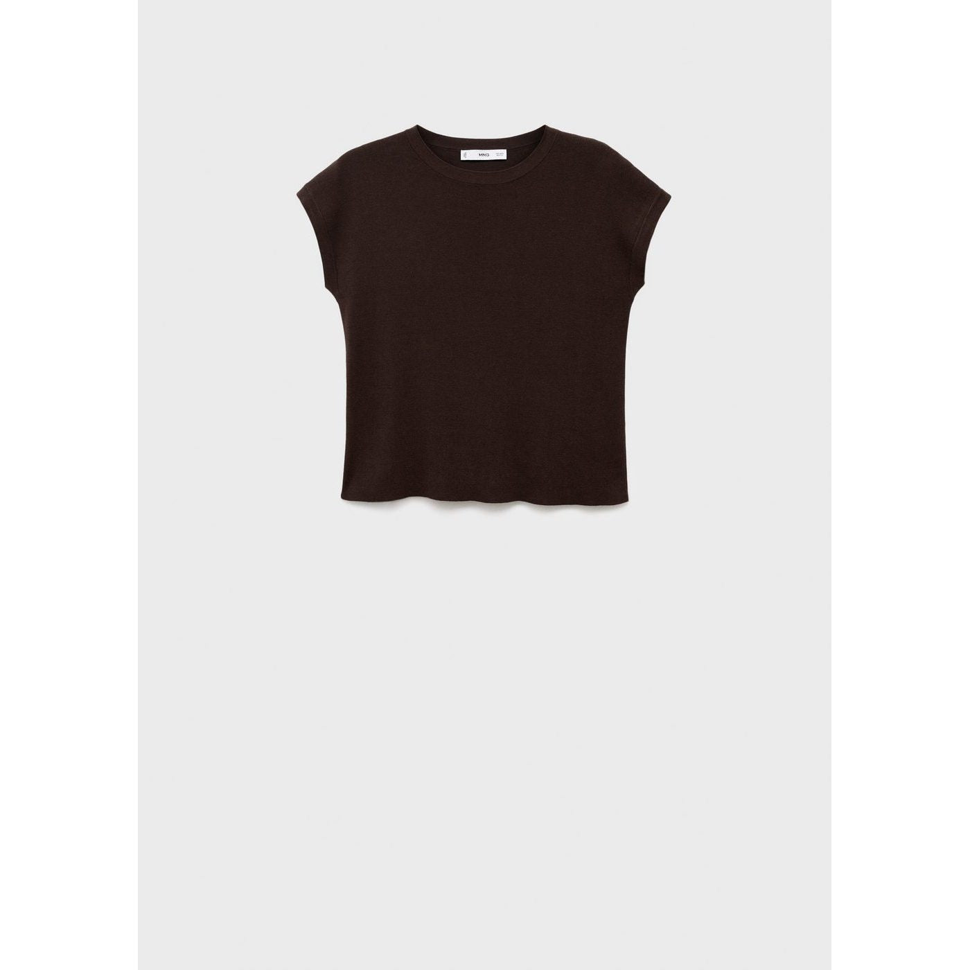 Pull En Maille De Coton Manches Courtes