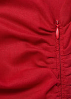 Robe Lyocell Décolleté Asymétrique
