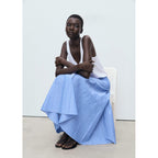 Jupe En Lin Mélangé Rayures