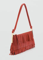 Sac Porté Épaule Cuir À Franges