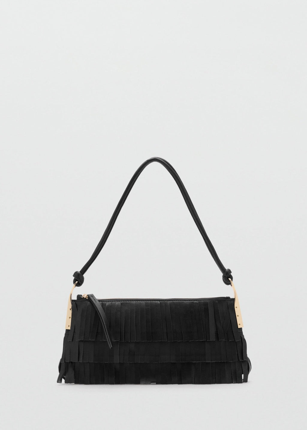 Sac Porté Épaule Cuir À Franges