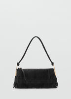 Sac Porté Épaule Cuir À Franges