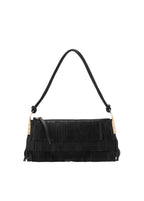 Sac Porté Épaule Cuir À Franges