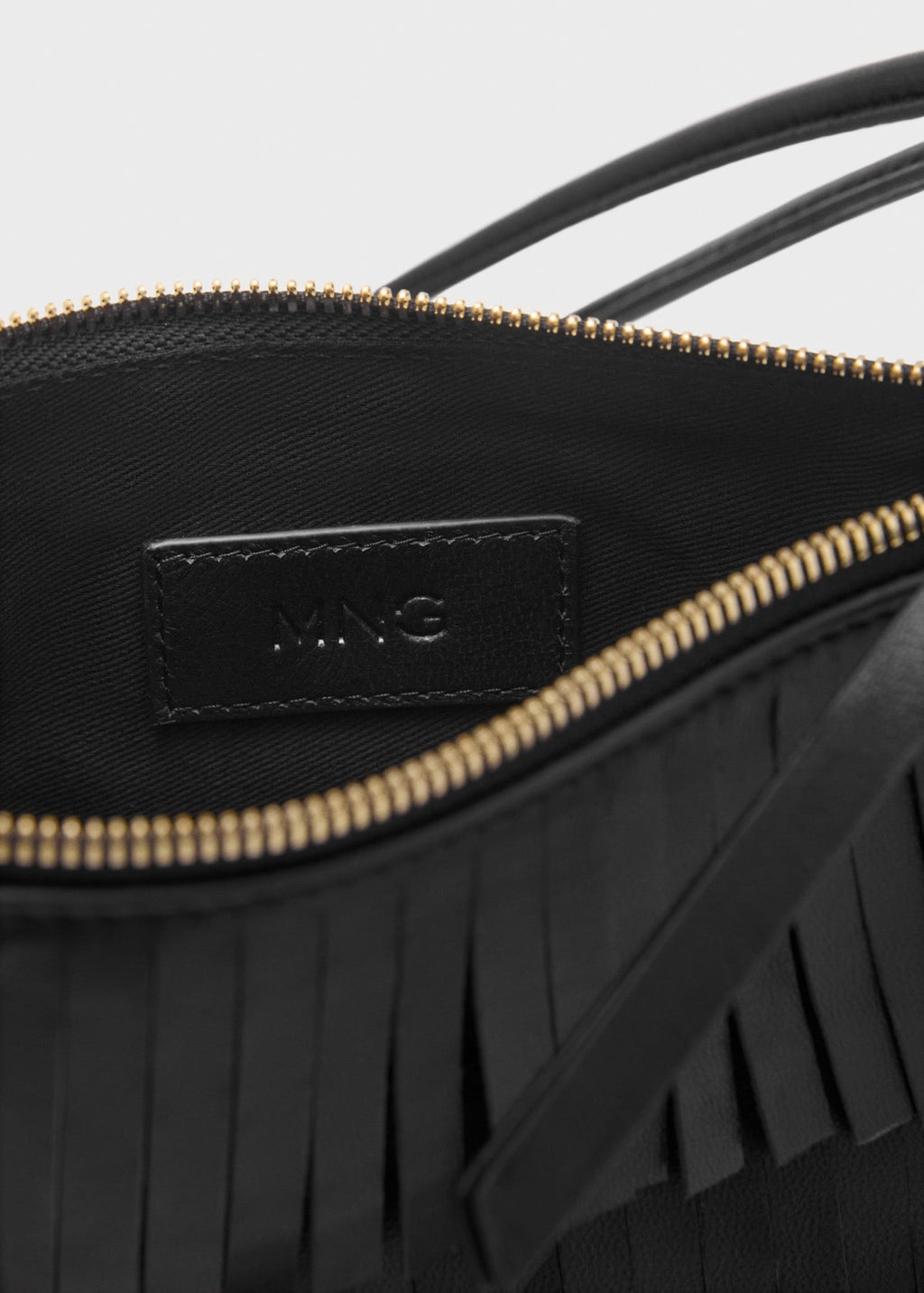 Sac Porté Épaule Cuir À Franges